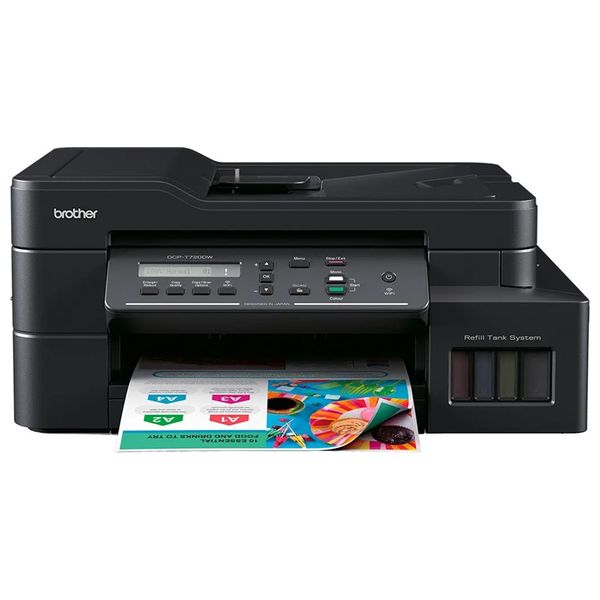 طابعة برذر - خزان حبر متعدد الإمكانات - طباعة مزدوجة - لاسلكية ومتنقلة - اسود