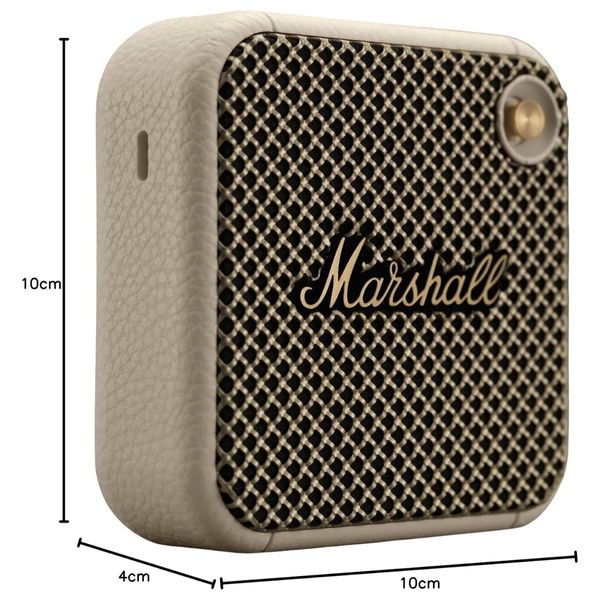  مكبر الصوت اللاسلكي المحمول مارشال Willen - مقاومة الغبار والماء IP67 - كريمي 