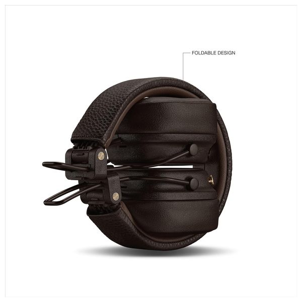 Marshall Major V - Over Ear Wireless Headphones - Foldable Design - Brown