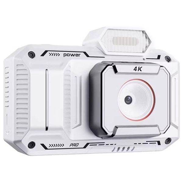  كاميرا فيديو رقمية متقدمة  بورودو - التقط صورًا ومقاطع فيديو عالية الجودة بكل سهولة - لقطات سلسة ومستقرة بفضل التثبيت - ابيض 