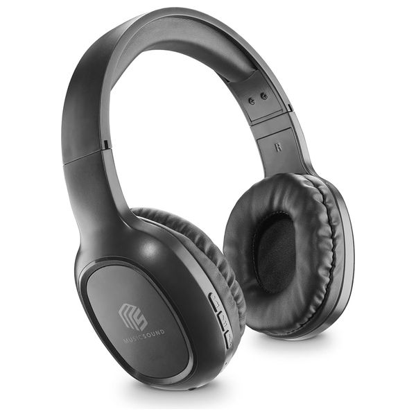 Cellularline 3918 - Bluetooth Headphone Over Ear - Play Time Up To 4 hours - Black