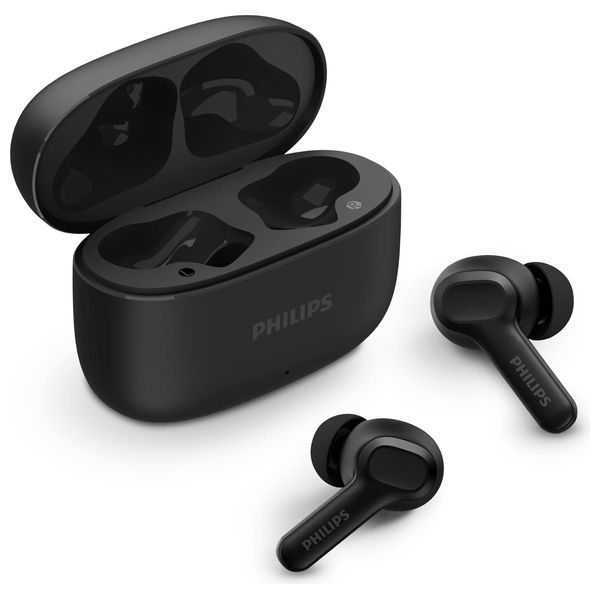 سماعة بلوتوث داخل الاذن فيليبس - 1164 - مدة التشغيل تصل ل 24 ساعة - مقاومة الماء IPX4 - اسود 