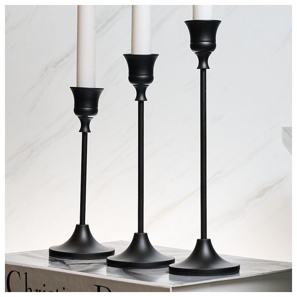  رقة هوم حامل شموع - CH-14B - اسود 