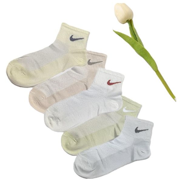  جوارب نايك للجنسين - 5 قطع - شفاف 