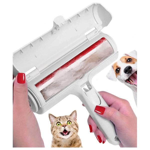  مزيل شعر الحيوانات الأليفـة قابل لإعادة الاستخدام - ابيض 