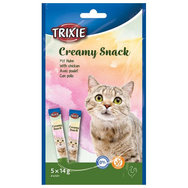 Trixie Creamy Cat Snack Chicken - 5 Pieces