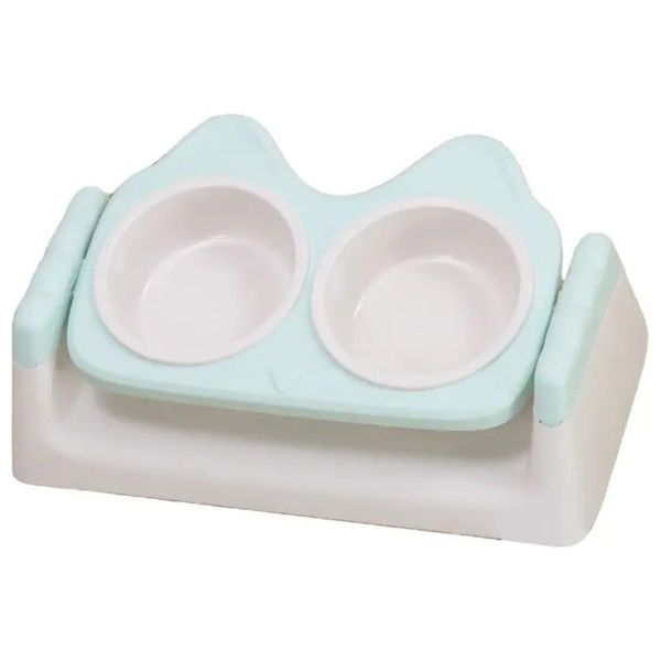  Dual Bowl For cats - Mint 