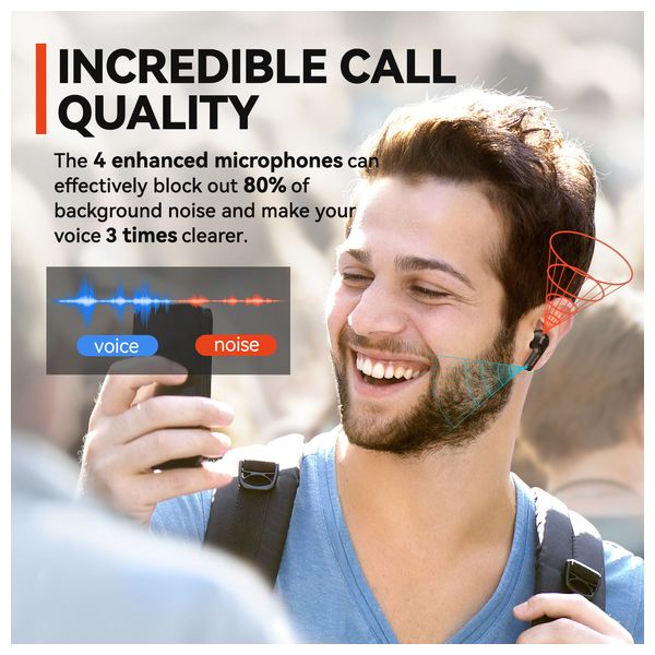  Earfun Air life - In Ear - 35 hours Battery Life - IPX5 - Bluetooth 5.4 - Black 