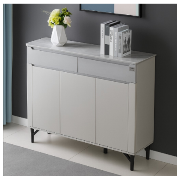  صدف دولاب احذية - ابيض 