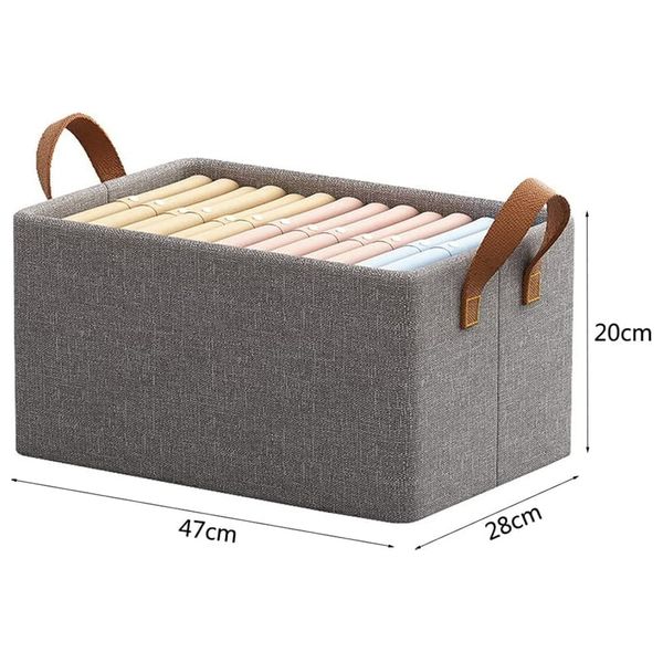  Foldable Organizing Box -  Dark Gray 