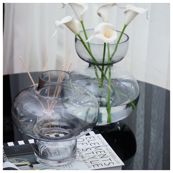  رقة هوم طقم مزهريتين - V-10A - زجاج 