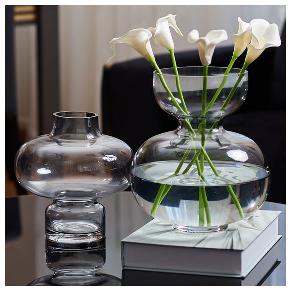  رقة هوم طقم مزهريتين - V-10A - زجاج 