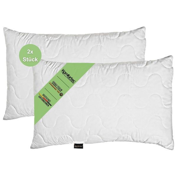 Komfortec Quilted Pillow 50x75 - 2 Piece - White
