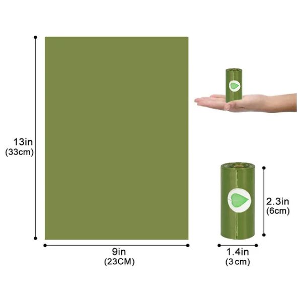  Pet Waste Bags - 16 Pieces 