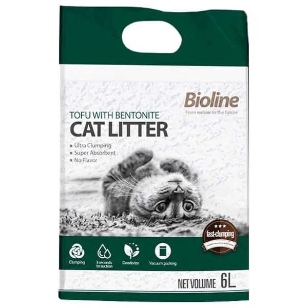 Bioline Tofu Bentonite Cat Litter - 6L