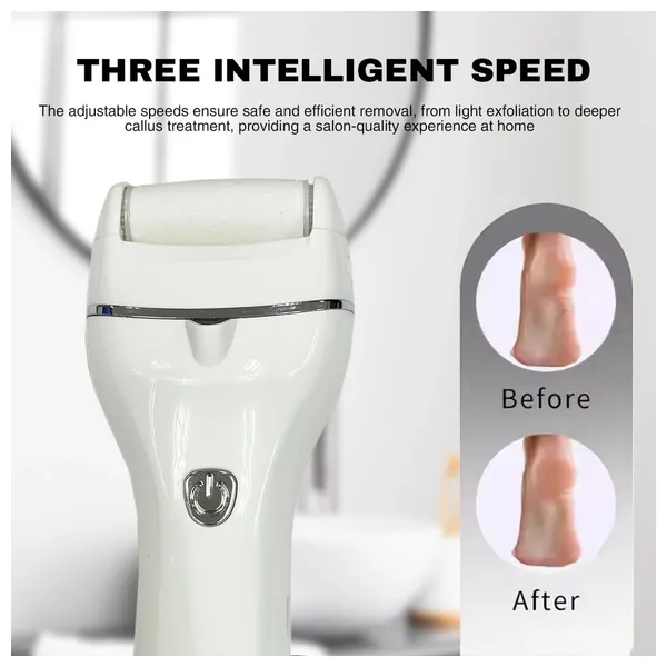 Hyundai PMS-016 - Electric Feet Callus Remover - 3 Speed - White 