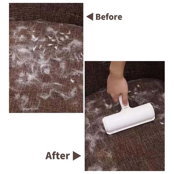  مزيل شعر الحيوانات الأليفـة قابل لإعادة الاستخدام - ابيض 