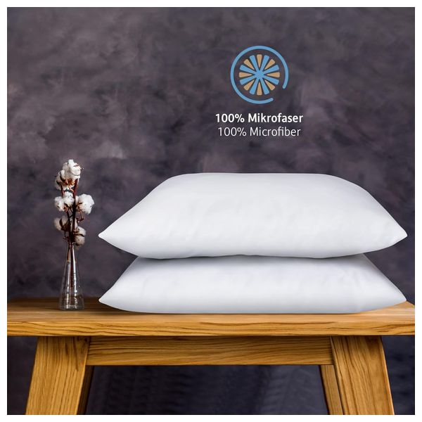 Komfortec Solid Pillow 50x75 - 2 Piece - White