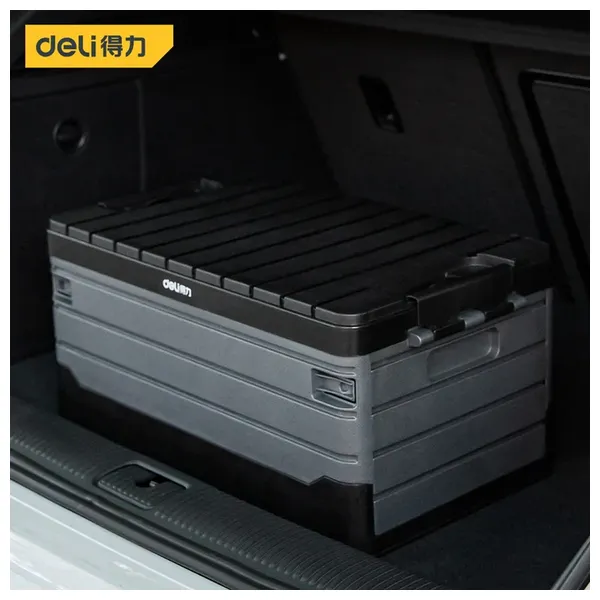  Deli Tools DL884160 - Foldable Storage Box - 60L - Black 