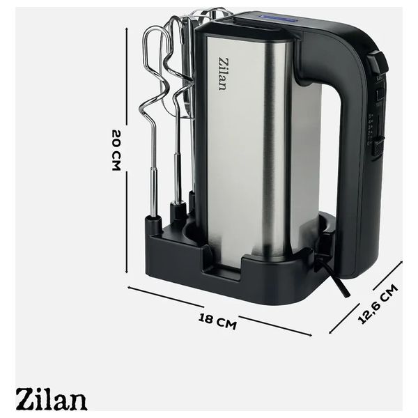  زيلان خلاط يدوي - 500 واط - zln2938 - فضي 