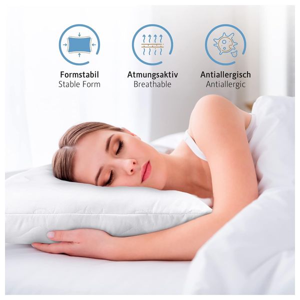 Komfortec Quilted Pillow 50x75 - 2 Piece - White