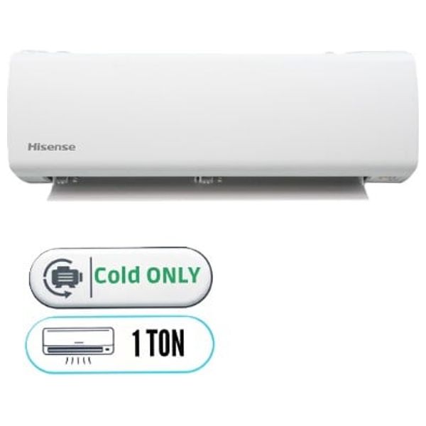  Hisense QAS-12CFKA - Wall-mounted Split AC - 1 Ton - Wi-Fi - Cool Only - White 