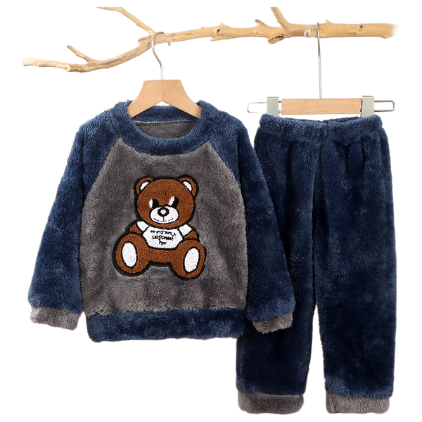  Children's Soft Fleece Winter Set - Dark Blue 