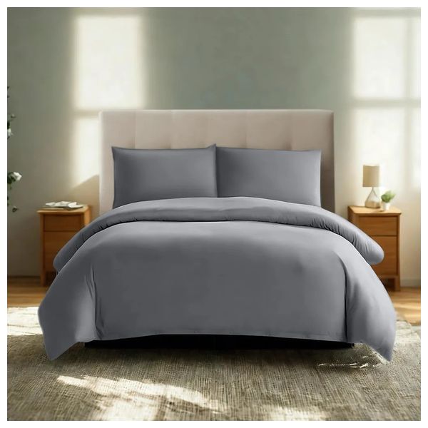 Komfortec Comforter Cover Set 240x220+40x80 - Gray