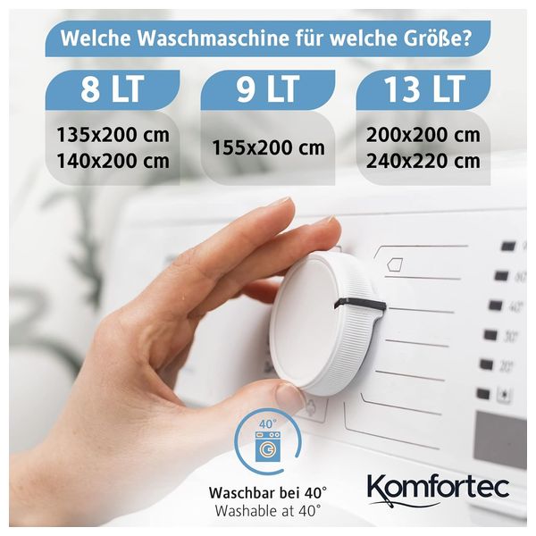 Komfortec Comforter 135x200 - White