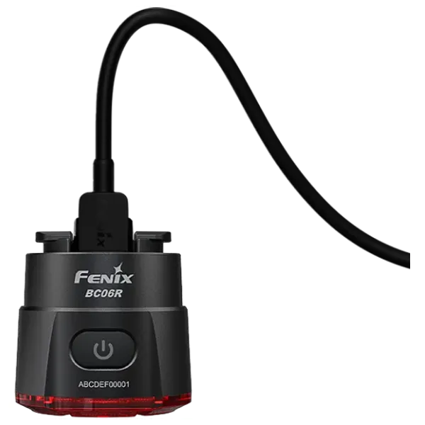  Fenix BC06R - Rechargeable Bicycle Taillight with Smart Brake Sensing - 90 Lumens - Red 