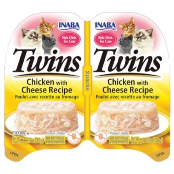  Inaba Twins Chicken with Cheese Recipe Cat Food - 70g 