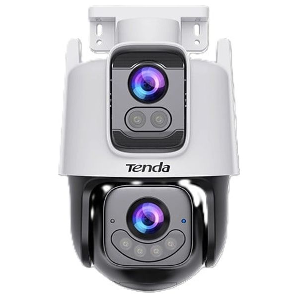 تيندا كاميرا خارجية ثنائية العدسة بدقة 6 ميجابكسل مزودة بتقنية واي فاي وخاصية التحريك والإمالة - CH9 - أبيض 