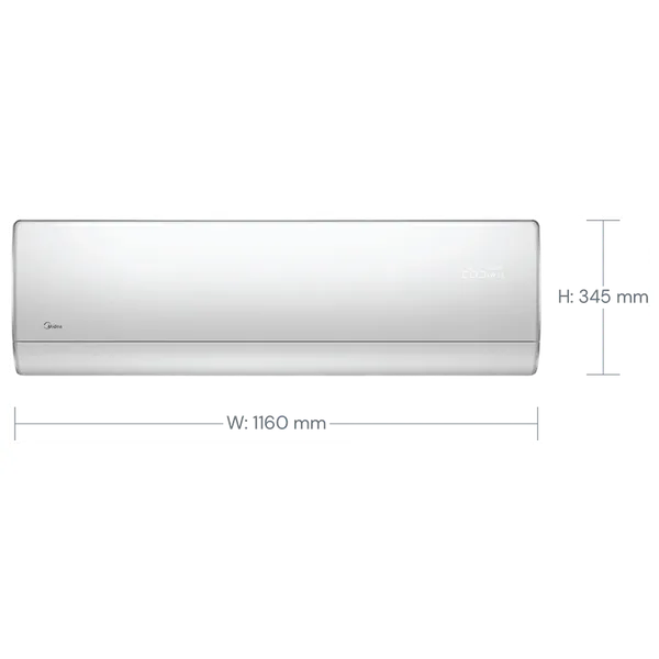  Midea MSTAEP-26HRN1-IQ - Wall Mounted Split - 2 Ton - Heat & Cool - White 