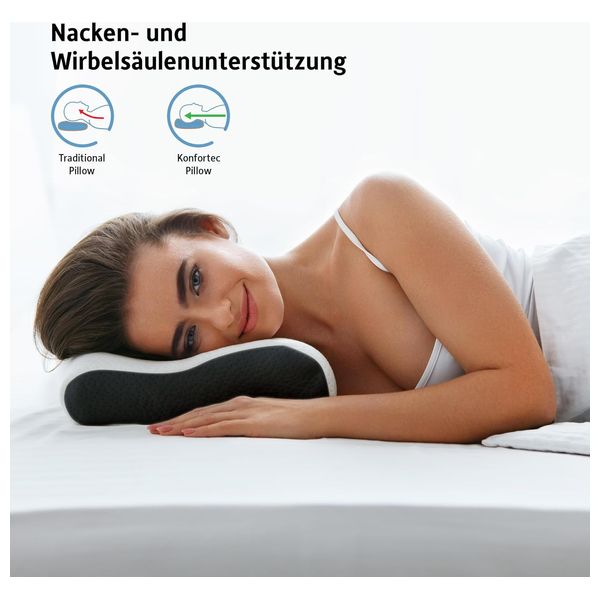 Komfortec Memory Foam Pillow 60x36x12/8 - White