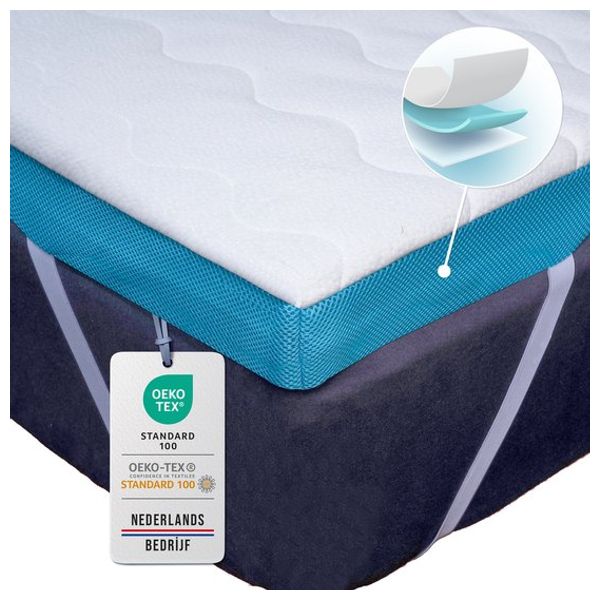 Komfortec Memory Foam Mattress 90x200x7.5 - White