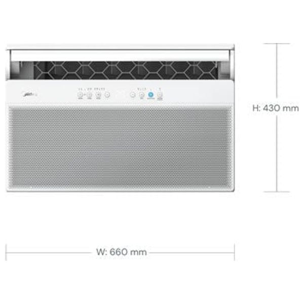 Midea MWTWG-18CRFN1-IQ - Window AC - 1.5 Ton - Inverter - Cooling Only - White 