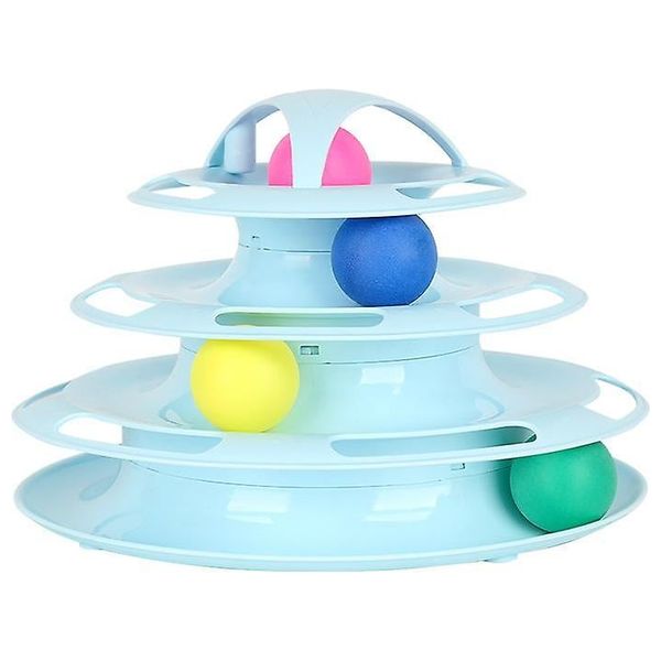  Cat Toy Ball Towers - Blue 