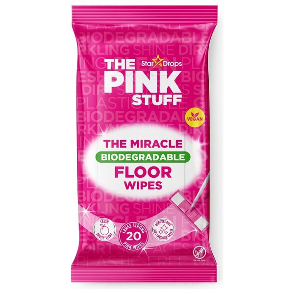  The Pink Stuff Floor Wipes - 20 Pieces 