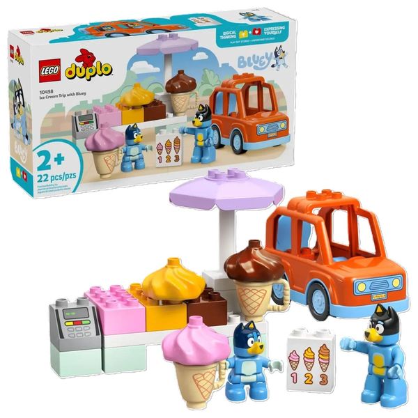  Lego Duplo Ice Cream Trip with Bluey - 22 Pieces 
