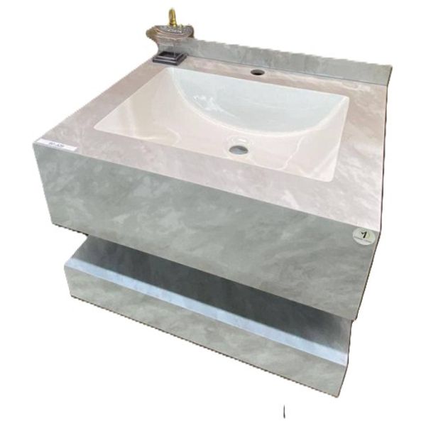  Lazord 60-1A38 - Porcelain Basin -  Light Gray 