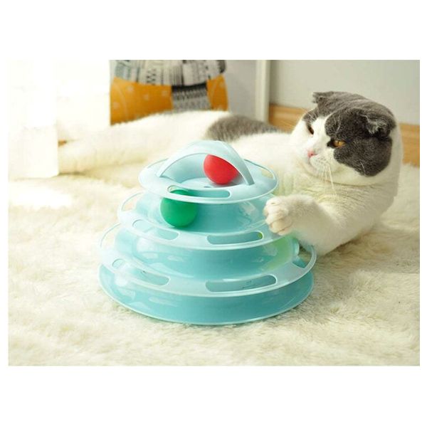  Cat Toy Ball Towers - Blue 