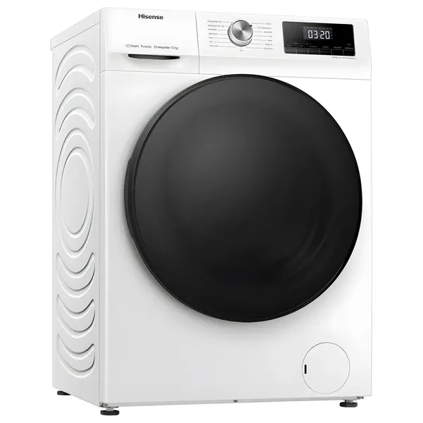  Hisense WFQA1214EVJM - Front Loading Washing Machine - 12kg - 1400 RPM - White 