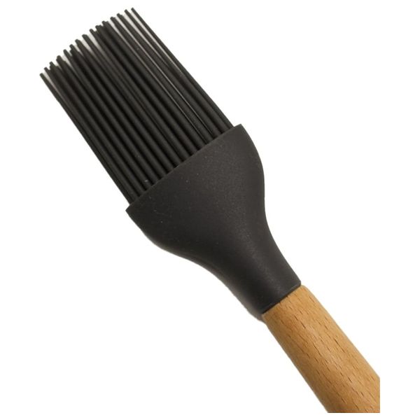 فرشاة دهن المعجنات والطعام - رمادي