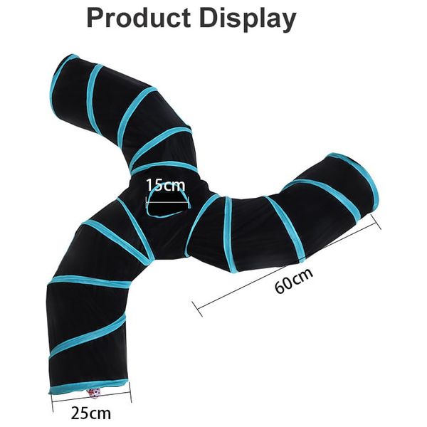  Cat Tunnel Fan Shape H-3 - Black 