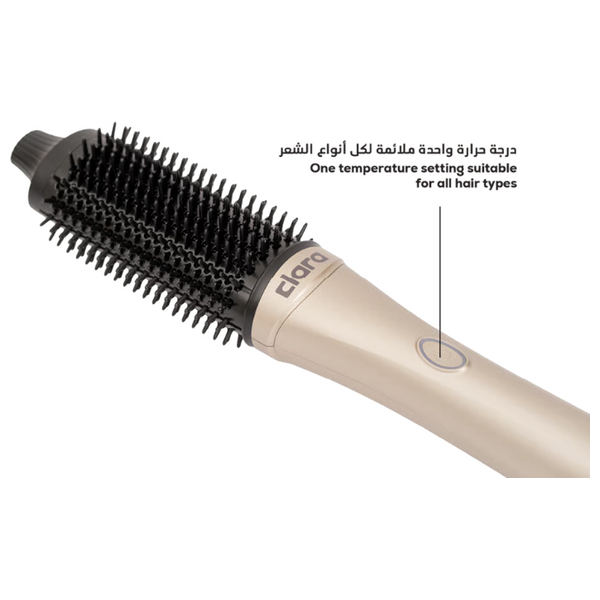  Clara Airglow Electric Hair Styling Brush - Medium Barrel - 560W - Rose Gold 