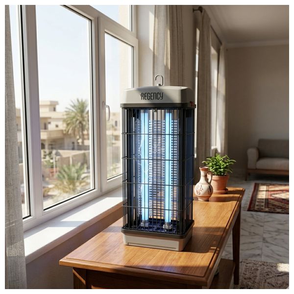 ريجنسي قاتل الحشرات الكهربائي - RG-2x15-W - فضي حجري 