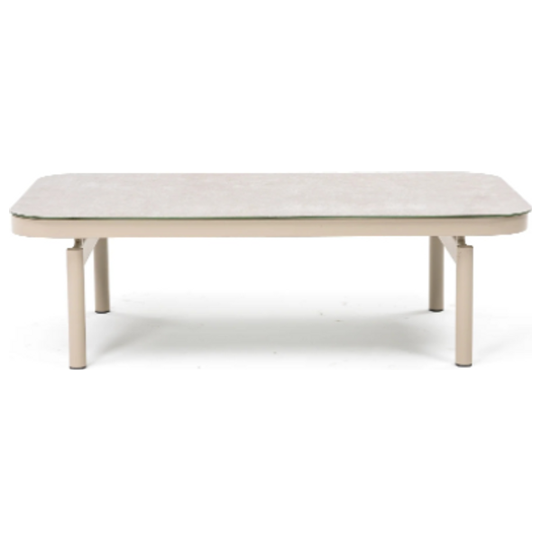  SADAF Apollo Garden Set 1+1+2 + Shell Patio Table - Light Beige 