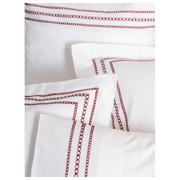  SADAF Comforter Cover Set, Double , 200 x 220cm - 6 Piece - White 