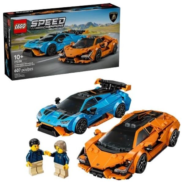  Lego Lamborghini Revuelto & Huracán STO - 607 Pieces 