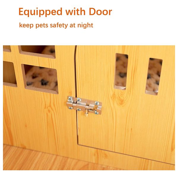  Pet Wooden House - Brown 